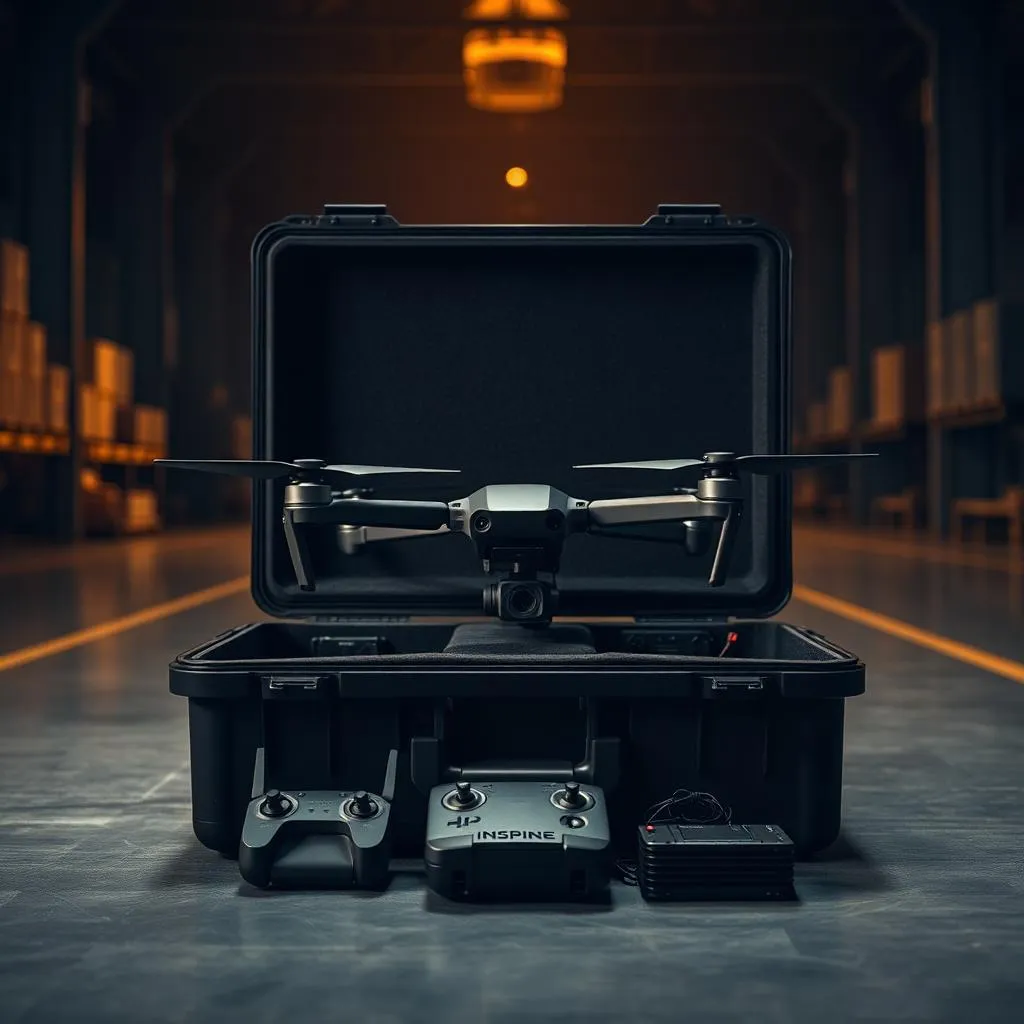 DJI cinema drone in flight case ready for rental